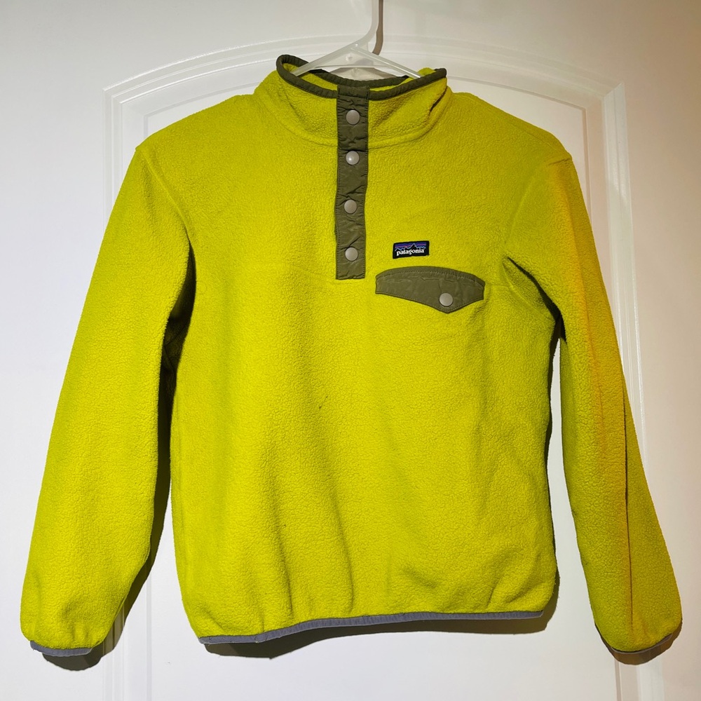 Patagonia Kid's Bright Yellow Crewneck Sweater